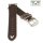 Feines Easy-Klick  Velours-Leder Uhrenarmband Modell Rolly mocca 19/16 mm