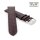 Easy-Klick Kroko-Alligator Uhrenarmband Modell African-DS mocca 22 mm