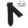 Easy-Klick Alligator Ersatz-Uhrenarmband für Cartier Tank schwarz 18/16 mm für Faltschließe, Damenlänge