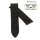 Easy-Klick Alligator Ersatz-Uhrenarmband für Cartier Tank schwarz 18/16 mm für Faltschließe, Herrenlänge