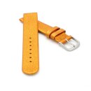 Kalbsleder Glimmer Kinder-Uhrenarmband Modell Bambi clementine-orange 12 mm