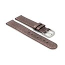Kalbsleder Glimmer Kinder-Uhrenarmband Modell Bambi stone-braun 12 mm