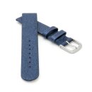 Kalbsleder Glimmer Kinder-Uhrenarmband Modell Bambi indigo-blau 14 mm