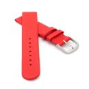 Französisches Kalbsleder Kinder-Uhrenarmband Modell Liane korall-rot 12 mm