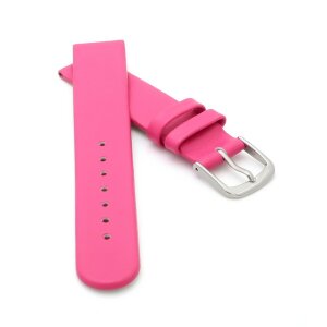 Französisches Kalbsleder Kinder-Uhrenarmband Modell Liane himbeer-pink 12 mm