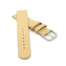 Französisches Kalbsleder Kinder-Uhrenarmband Modell Liane vanille-beige 14 mm