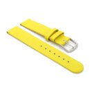 Französisches Kalbsleder Kinder-Uhrenarmband Modell Liane zitrus-gelb 14 mm