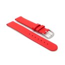 Französisches Kalbsleder Kinder-Uhrenarmband Modell Liane korall-rot 16 mm