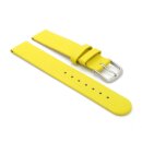 Französisches Kalbsleder Kinder-Uhrenarmband Modell Liane zitrus-gelb 16 mm