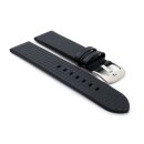 Carbon-Leder Uhrenband Modell Carbon-619C schwarz...