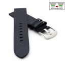 Easy-Klick Carbon-Leder Uhrenband Modell Carbon-619C...