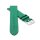 Feines flaches Kalbsleder Uhrenarmband Modell Kuba-NL gras-grün 12 mm