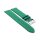 Feines flaches Kalbsleder Uhrenarmband Modell Kuba-NL gras-grün 12 mm