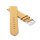 Feines flaches Kalbsleder Uhrenarmband Modell Kuba-NL vanille-beige 18 mm