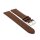 Feines flaches Easy-Klick Kalbsleder Uhrenarmband Modell Kuba-NL mocca 12 mm