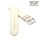 Feines flaches Easy-Klick Kalbsleder Uhrenarmband Modell Kuba-NL creme-beige 16 mm
