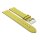 Feines flaches Easy-Klick Kalbsleder Uhrenarmband Modell Kuba-NL limette-gelb 18 mm