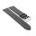 Feines flaches Easy-Klick Kalbsleder Uhrenarmband Modell Kuba-NL dunkel-grau 20 mm