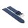 Feines flaches Easy-Klick Kalbsleder Uhrenarmband Modell Kuba-NL dunkel-blau 20 mm