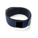 Nylon Klett Sport Uhrenarmband blau 20 mm