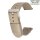 Easy-Klick Canvas-Nylon Textil Uhrenarmband Modell Punch beige-creme 22 mm