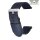 Easy-Klick Canvas-Nylon Textil Uhrenarmband Modell Punch blau 24 mm