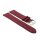 Feines flaches Kalbsleder Uhrenarmband Modell Kuba-XL bordeaux-rot 18 mm