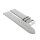 Feines flaches Kalbsleder Uhrenarmband Modell Kuba-XL hell-grau 22 mm