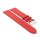 Feines flaches Easy-Klick Kalbsleder Uhrenarmband Modell Kuba-XL hibiskus-rot 12 mm