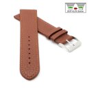 Feines flaches Easy-Klick Kalbsleder Uhrenarmband Modell Kuba-XL cacao-braun 12 mm