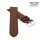 Feines flaches Easy-Klick Kalbsleder Uhrenarmband Modell Kuba-XL mocca 16 mm
