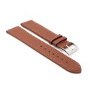 Feines flaches Easy-Klick Kalbsleder Uhrenarmband Modell Kuba-XL cacao-braun 16 mm