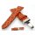 Kroko-Alligator Uhrenarmband Modell African-FS cognac 24 mm, Faltschlie&szlig;e