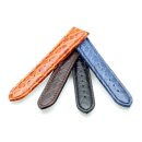 Kroko-Alligator Uhrenarmband Modell African-FS-S blau 24 mm, Faltschlie&szlig;e