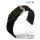 Eulit Easy-Klick Canvas Textil Uhrenarmband Modell Canvas schwarz 22 mm