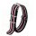 Nato-Nylon Durchzugs-Uhrenarmband Modell Textec schwarz-weiß-blau-rot 20 mm Nato Strap