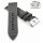 Diloy Easy-Klick Canvas Textil Uhrenarmband Modell Discover grau-silber 18 mm
