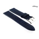 Diloy Easy-Klick Canvas Textil Uhrenarmband Modell Discover blau 20 mm