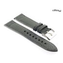 Diloy Easy-Klick Canvas Textil Uhrenarmband Modell Discover grau-silber 20 mm