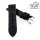 Diloy Easy-Klick Canvas Textil Uhrenarmband Modell Discover schwarz 22 mm