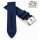 Diloy Easy-Klick Canvas Textil Uhrenarmband Modell Discover blau 24 mm