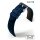 EULIT Easy-Klick Rindleder Uhrenarmband Modell Montreal wasserfest blau 20 mm