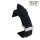 Easy-Klick Premium Silikon Uhrenarmband Modell Capri schwarz-blau 20 mm