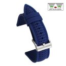 Easy-Klick Premium Silikon Uhrenarmband Modell Capri blau...
