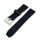 Premium Rallye Silikon Uhrenarmband Modell Katar schwarz-blau 22 mm