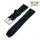 Premium Easy-Klick Rallye Silikon Uhrenarmband Modell Katar schwarz-blau 20 mm