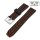 Premium Easy-Klick Rallye Silikon Uhrenarmband Modell Katar schwarz-orange 24 mm