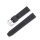 Silikon Uhrenarmband Modell Fortuna schwarz 16 mm