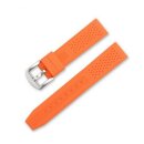 Silikon Uhrenarmband Modell Fortuna orange 16 mm