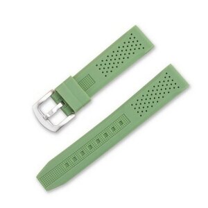 Silikon Uhrenarmband Modell Fortuna grün 24 mm
